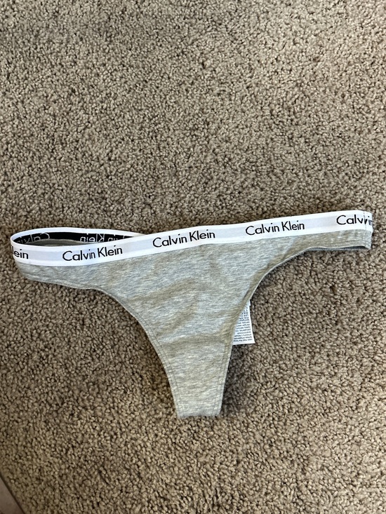 Calvin Klein Other - NWOT Calvin Klein grey and white icon logo thong